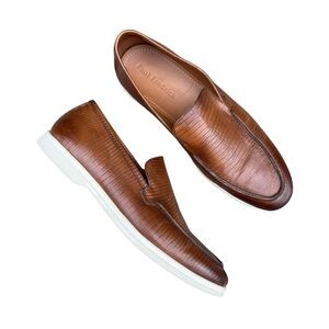 Paul Fredrick brown leather loaders size 13